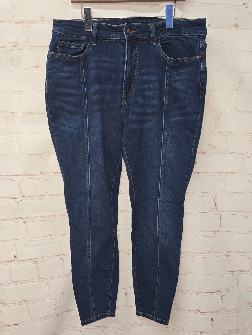 Judy Blue Dark Blue Skinny Jeans with Front Seam